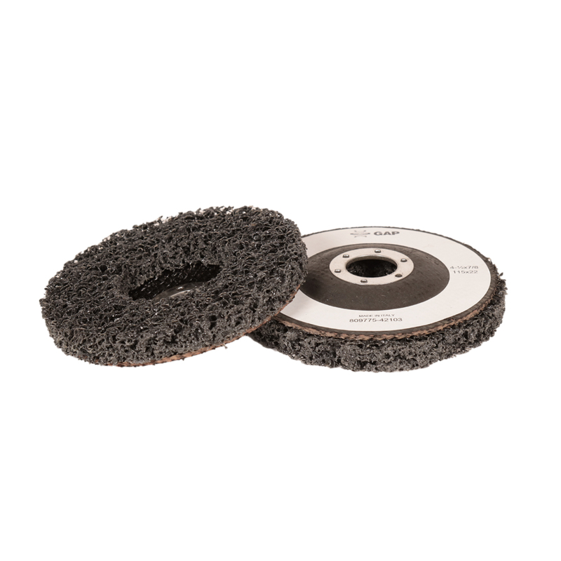 Disco DynaStrip tipo 27 extra grueso de 4-1/2" (114 mm) de diámetro x 7/8" de espesor, con soporte de fibra de vidrio