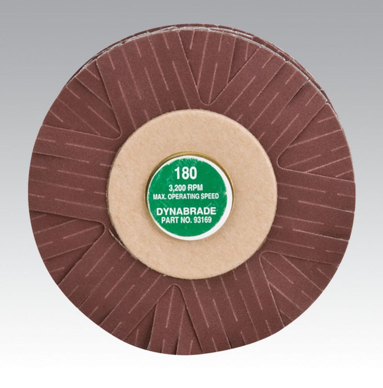 4" (102 mm) Dia. 180 Grit A/O Spindle-Mount Sanding Star