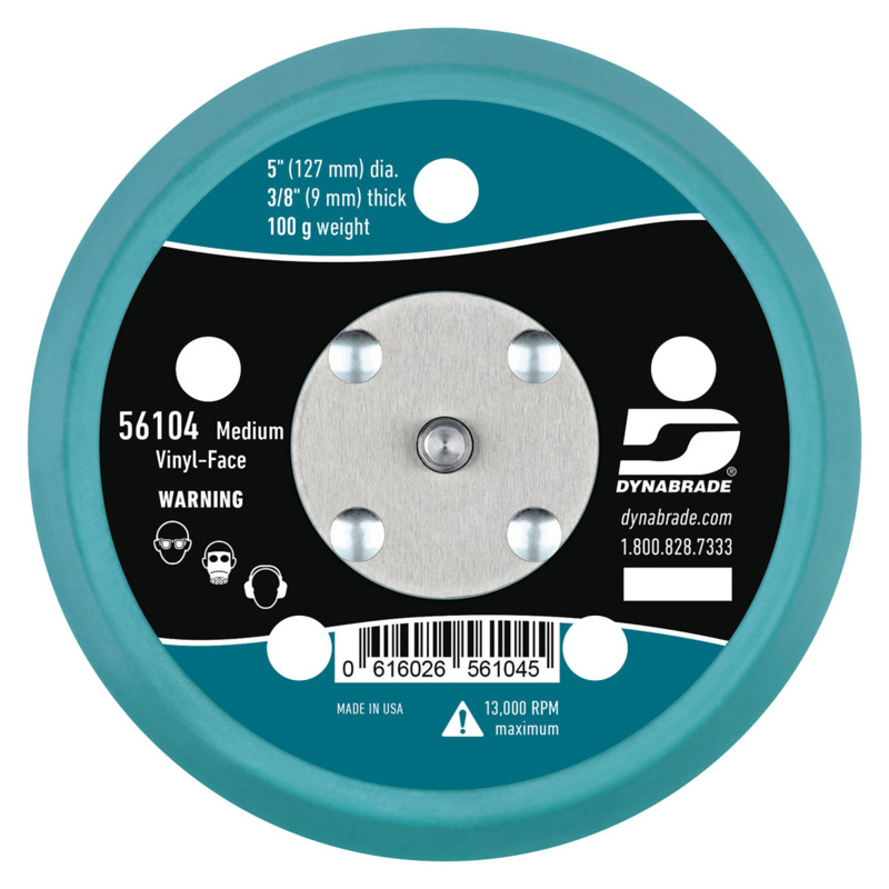 Pastilla de disco de vacío de 5" (127 mm) de diámetro, con superficie de vinilo