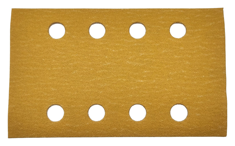 81 mm de ancho x 133 mm de largo, grano 180, con gancho de fijación para aspiración, cara DynaCut, lámina