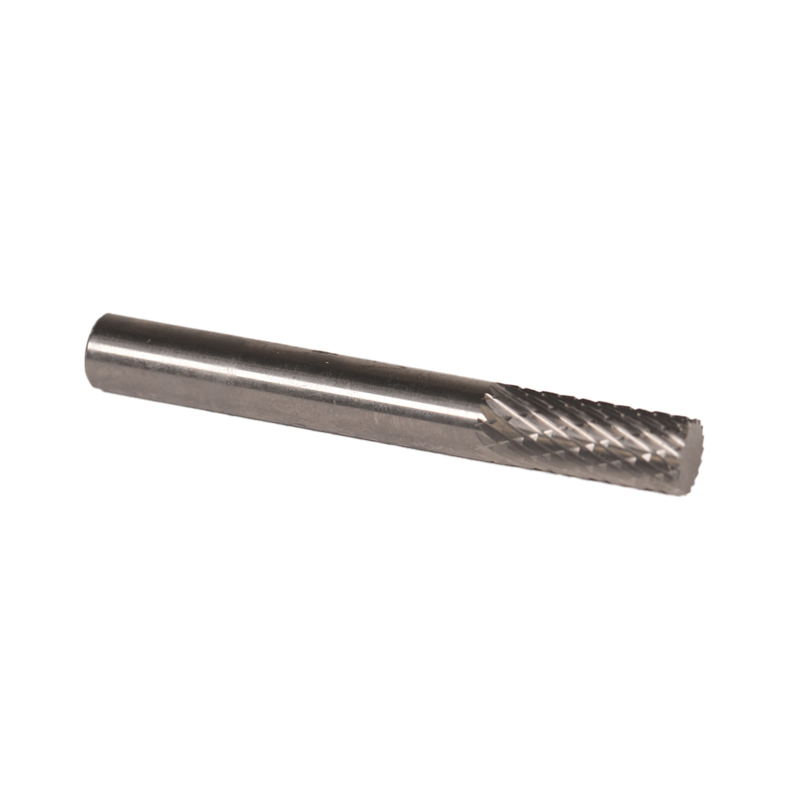 Carbide Burr, 1/4" (6 mm) Dia., SA-1 D/C Burr, Cylinder, 5/8" (16 mm) Flute L, 1/4" Shank