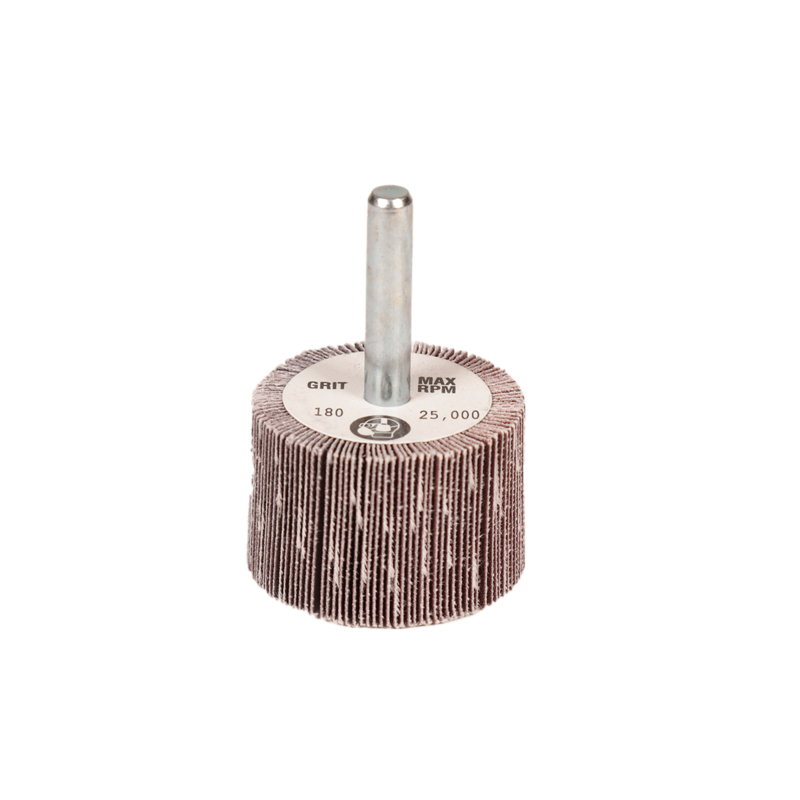 1-1/2" (38 mm) Dia. x 1" (25 mm) W x 1/4" (6 mm) Shaft 180 Grit A/O DynaCut Flap Wheel