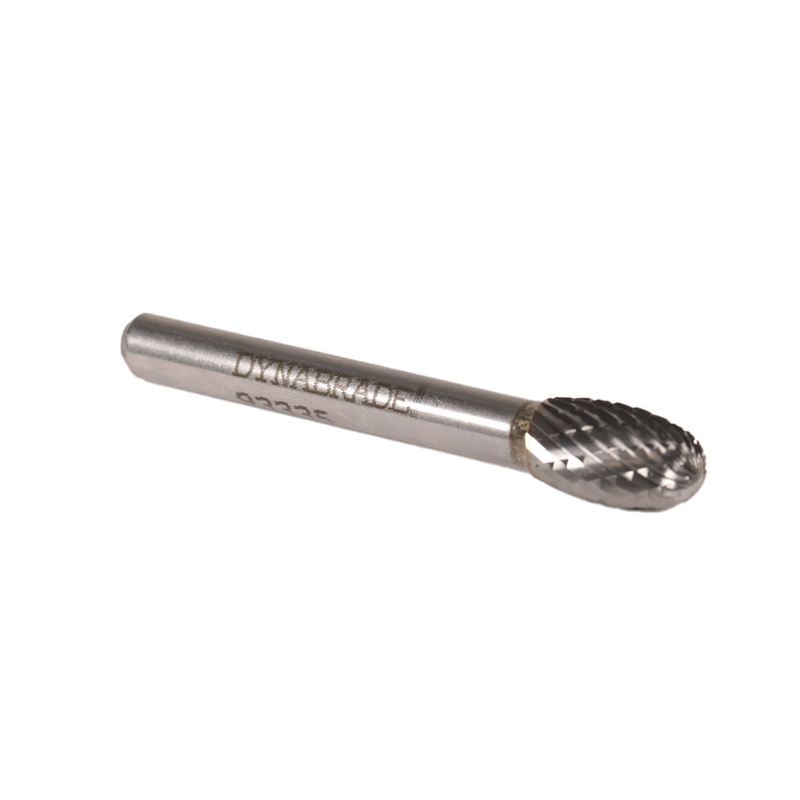 Carbide Burr, 3/8" (10 mm) Dia., SE-3 D/C Burr, Oval, 5/8" (16 mm) Flute L, 1/4" Shank