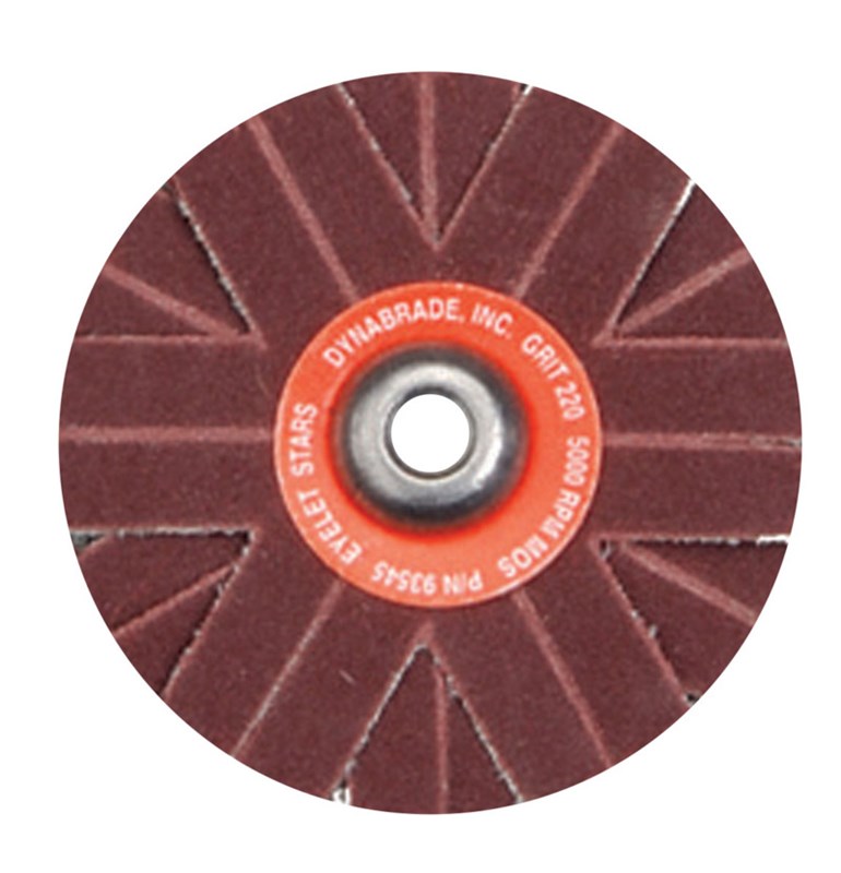 1" (25 mm) Dia. 180 Grit A/O Eyelet Sanding Star