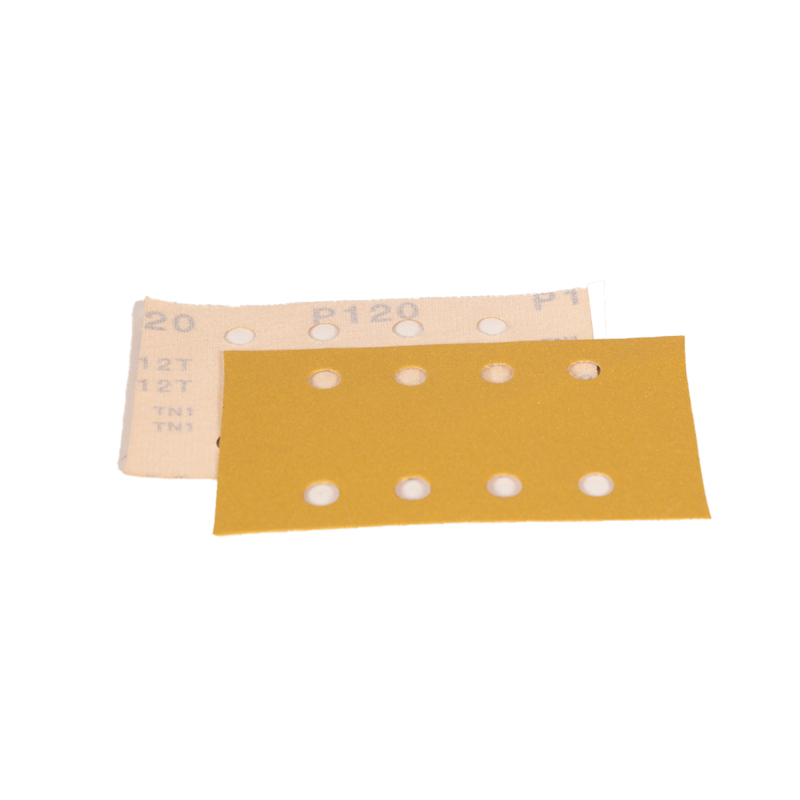 Hoja DynaCut con superficie de sujeción por gancho, de 81 mm de ancho x 133 mm de largo, grano 120, para uso en seco o en húmedo, con sujeción por vacío